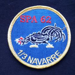 Patch Escadron de Chasse 1/3 NAVARRE - Escadrille 62