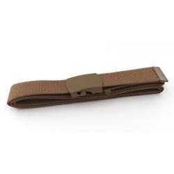 Ceinture en toile - Beige + Boucle beige