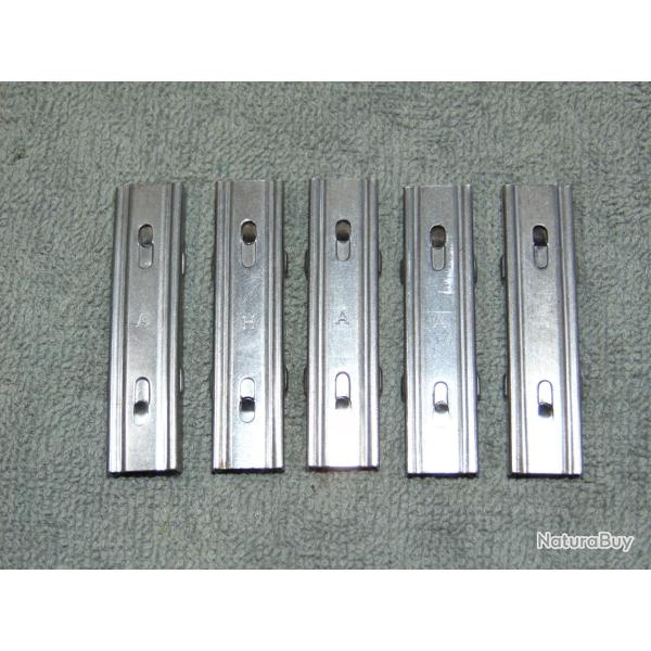 LOT 5 LAME CHARGEUR MAUSER SU�DOIS M96 M38 CARL GUSTAV LJUNGMAN AG-42 CAL 6,5 x 55  n�2 PORT GRATUIT