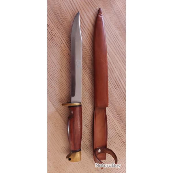 Ancien couteau, dague de chasse BEGON inox artisan thiers