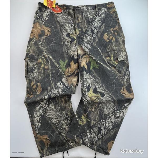 Pantalon cargo Mossy Oak Break Up camo RealTree 3XL W48 neuf NWT FieldStaff 2000s