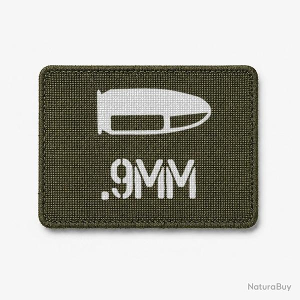 Patch 9mm - Olive / Blanc