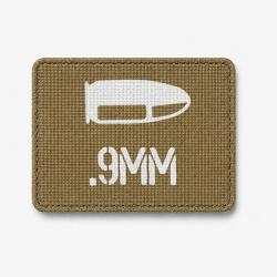 Patch 9mm - Coyote / Blanc