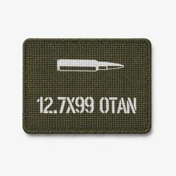 Patch 12.7&times;99 OTAN - Olive / Blanc