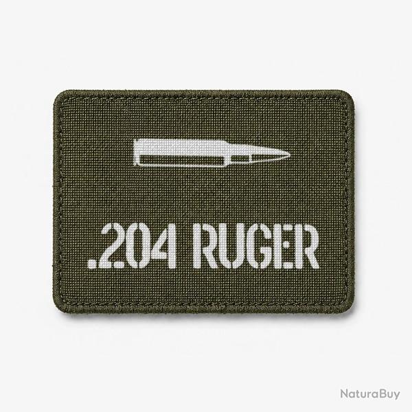 Patch .204 Ruger - Olive / Blanc