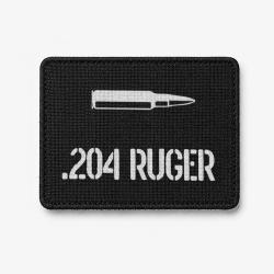 Patch .204 Ruger - Noir / Blanc