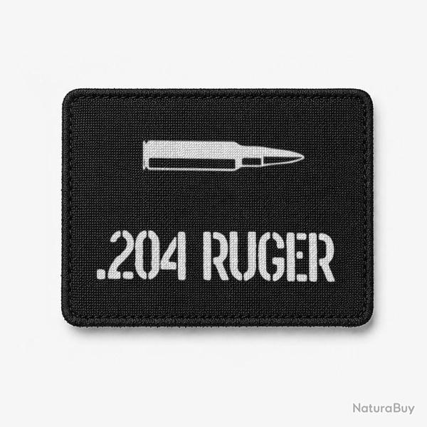 Patch .204 Ruger - Noir / Blanc