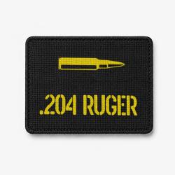 Patch .204 Ruger - Noir / Jaune
