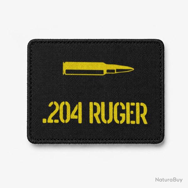 Patch .204 Ruger - Noir / Jaune
