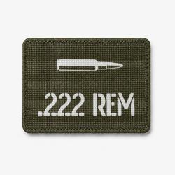 Patch .222 Rem - Olive / Blanc