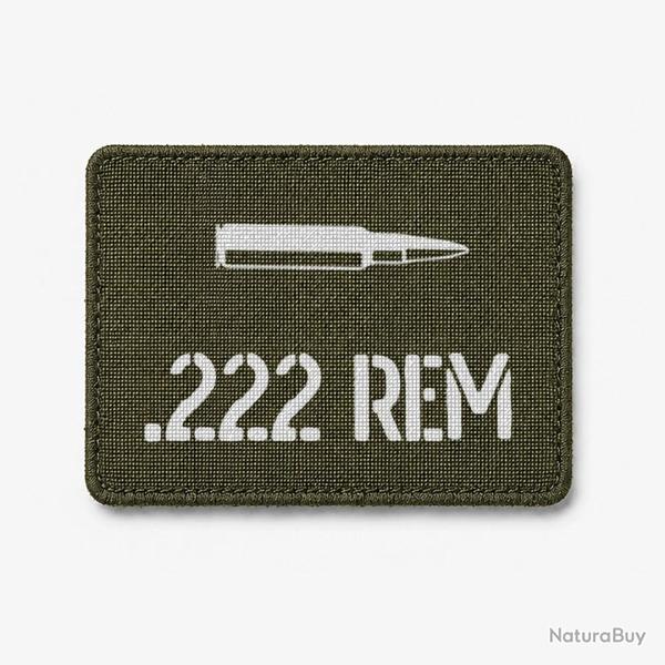 Patch .222 Rem - Olive / Blanc