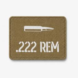 Patch .222 Rem - Coyote / Blanc