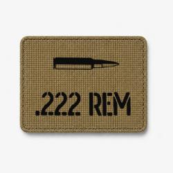 Patch .222 Rem - Coyote / Noir