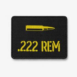 Patch .222 Rem - Noir / Jaune