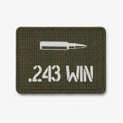 Patch .243 Win - Olive / Blanc
