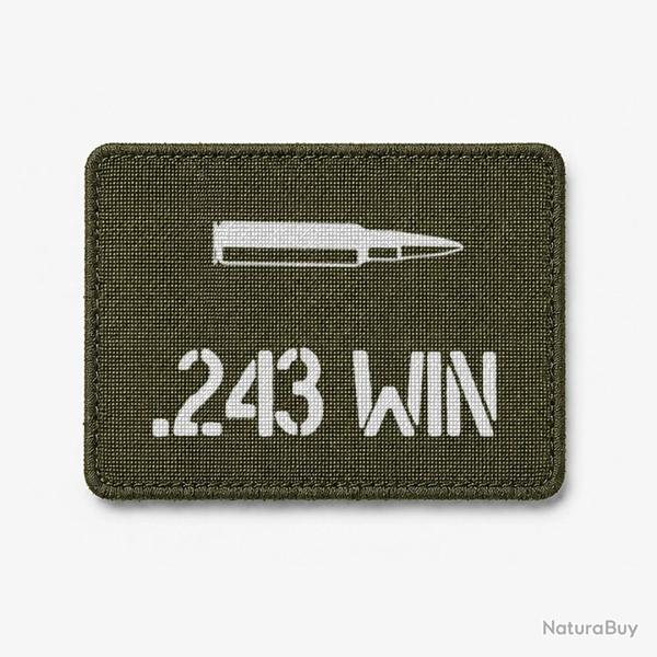 Patch .243 Win - Olive / Blanc