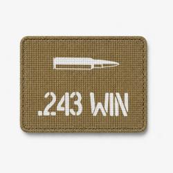 Patch .243 Win - Coyote / Blanc