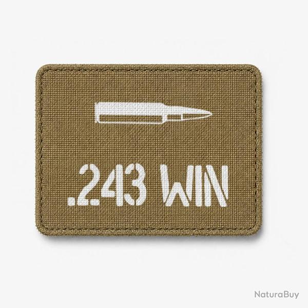 Patch .243 Win - Coyote / Blanc