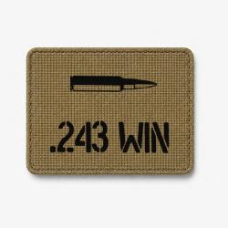Patch .243 Win - Coyote / Noir