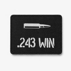 Patch .243 Win - Noir / Blanc