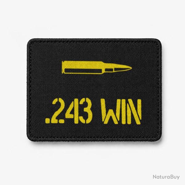 Patch .243 Win - Noir / Jaune