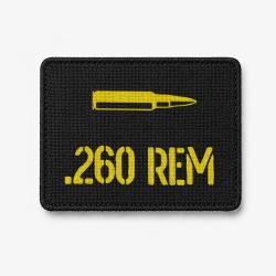 Patch .260 Rem - Noir / Jaune
