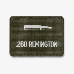 Patch .260 Remington - Olive / Blanc