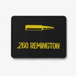 Patch .260 Remington - Noir / Jaune