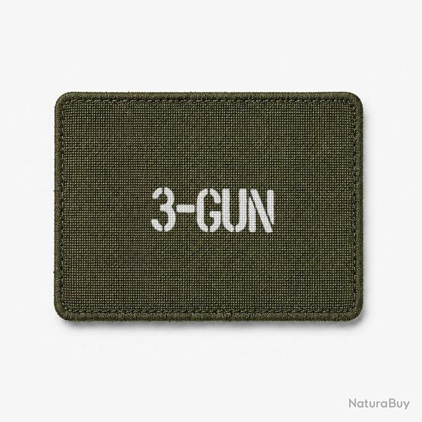 Patch 3-Gun - Olive / Blanc