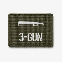 Patch 3-Gun Cartouche - Olive / Blanc