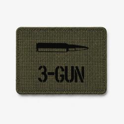 Patch 3-Gun Cartouche - Olive / Noir