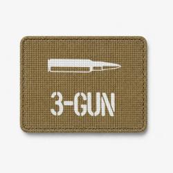Patch 3-Gun Cartouche - Coyote / Blanc