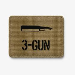 Patch 3-Gun Cartouche - Coyote / Noir