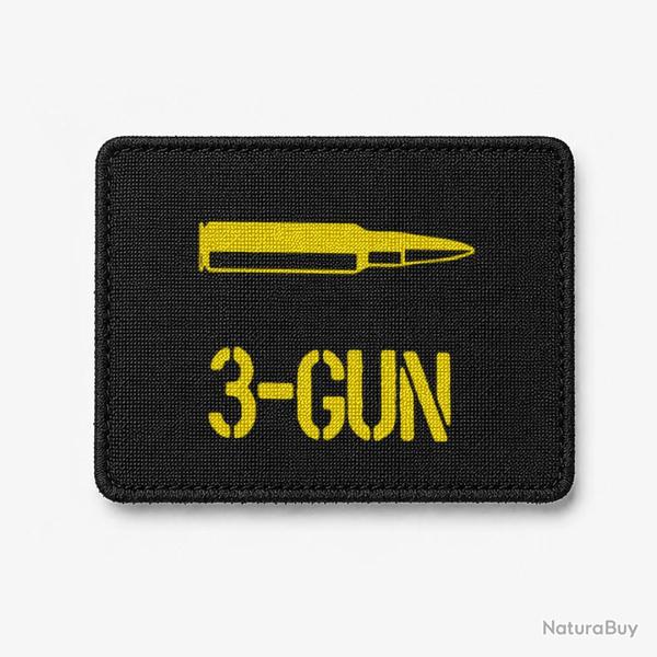 Patch 3-Gun Cartouche - Noir / Jaune