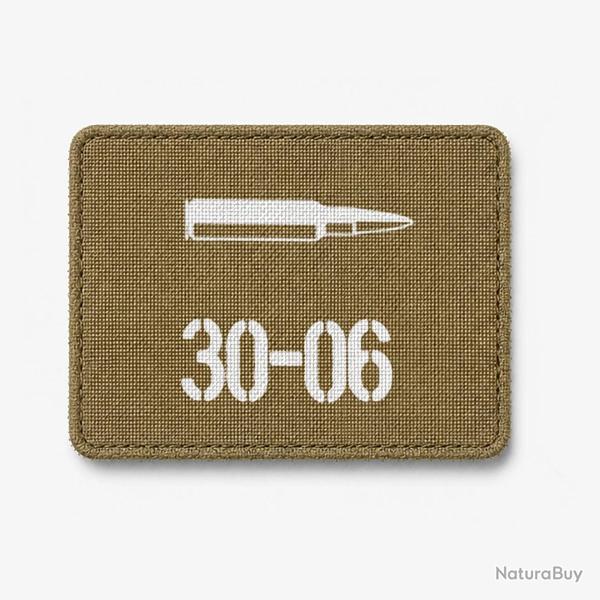 Patch .30-06 - Coyote / Blanc