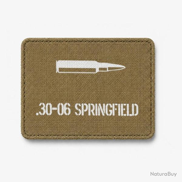 Patch .30-06 Springfield - Coyote / Blanc