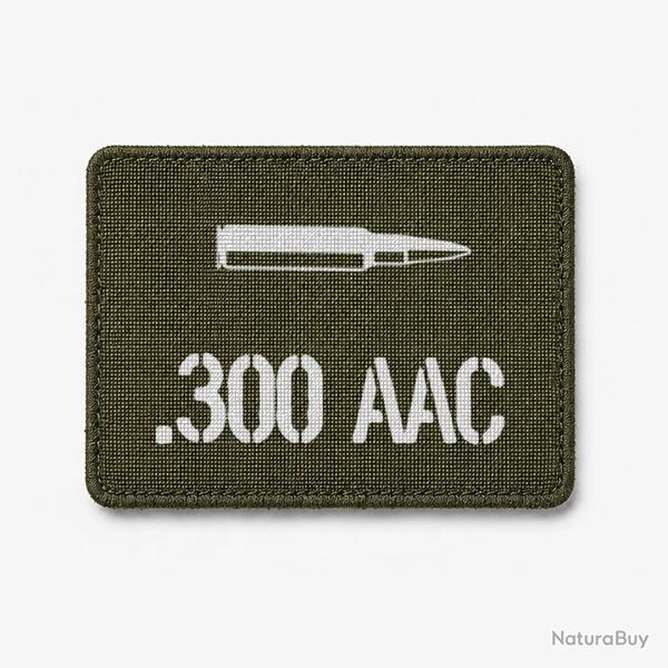 Patch .300 AAC - Olive / Blanc