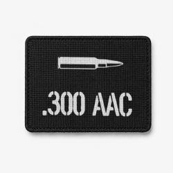 Patch .300 AAC - Noir / Blanc