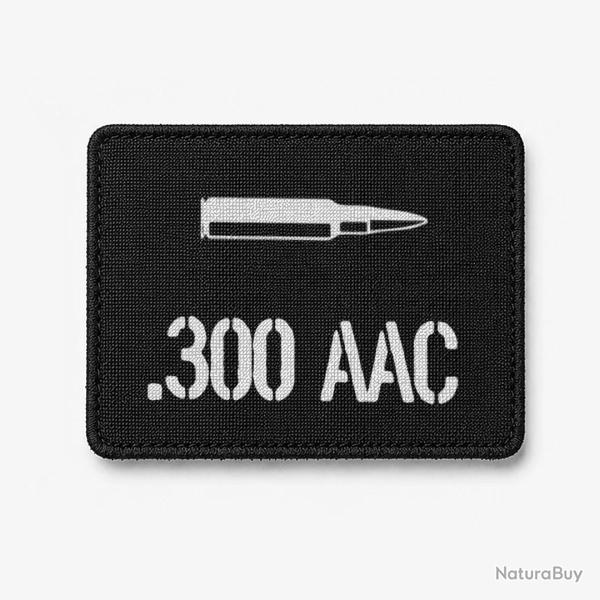Patch .300 AAC - Noir / Blanc