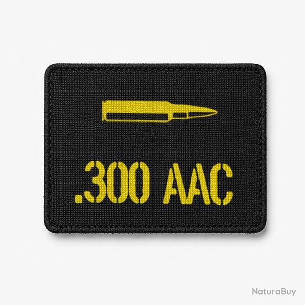 Patch .300 AAC - Noir / Jaune