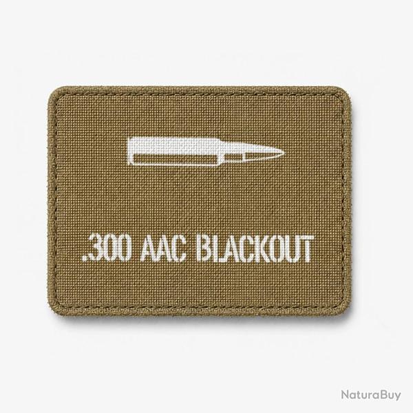 Patch .300 AAC Blackout - Coyote / Blanc