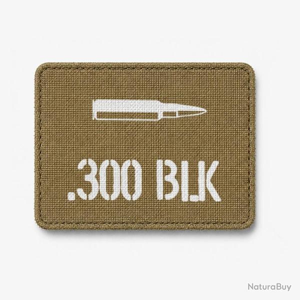 Patch .300 BLK - Coyote / Blanc
