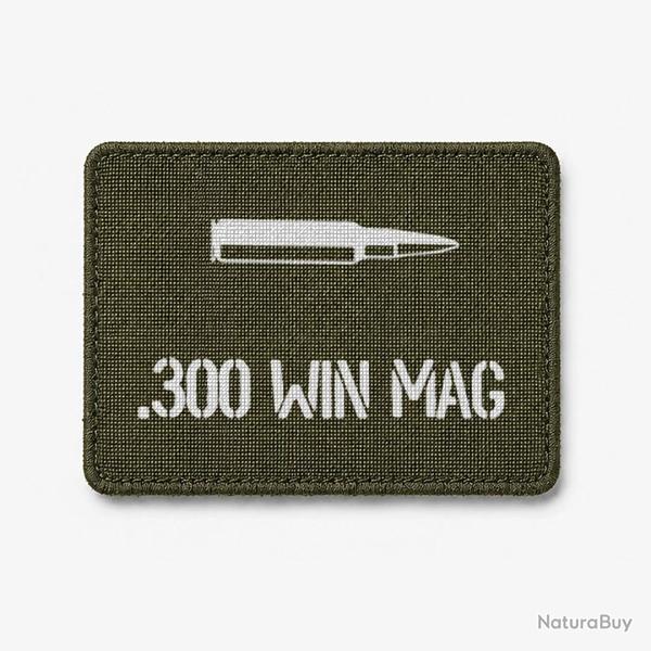 Patch .300 Win Mag - Olive / Blanc