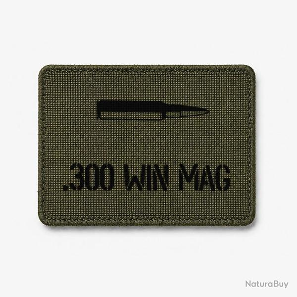 Patch .300 Win Mag - Olive / Noir