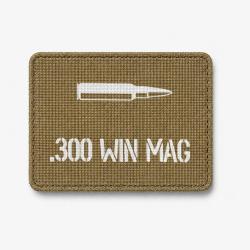 Patch .300 Win Mag - Coyote / Blanc