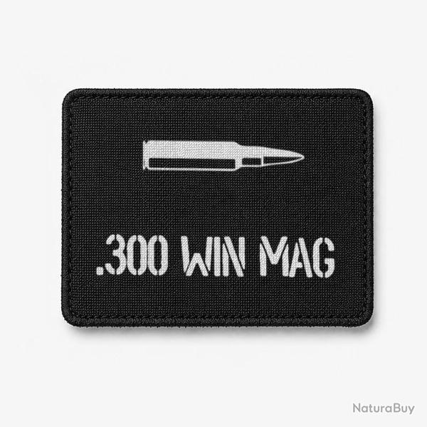 Patch .300 Win Mag - Noir / Blanc