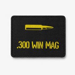 Patch .300 Win Mag - Noir / Jaune