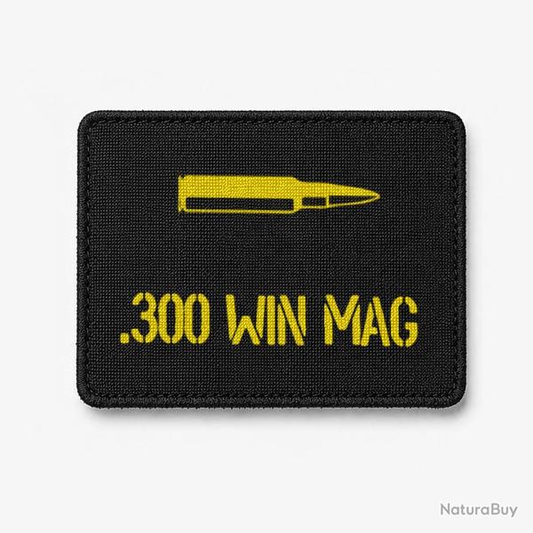 Patch .300 Win Mag - Noir / Jaune