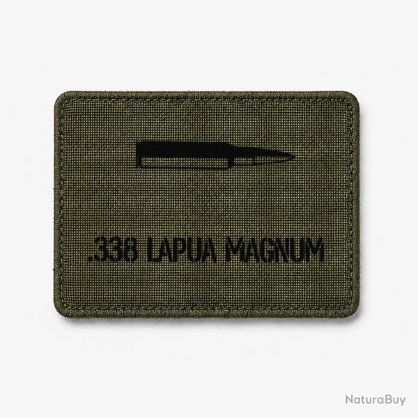 Patch .338 LAPUA MAGNUM - Olive / Noir