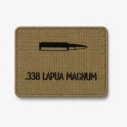 Patch .338 LAPUA MAGNUM - Coyote / Noir